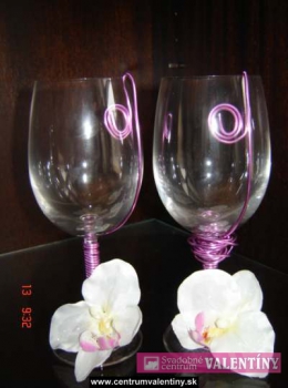Svadobné poháre orchidea